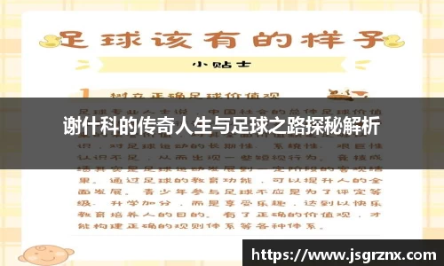 谢什科的传奇人生与足球之路探秘解析